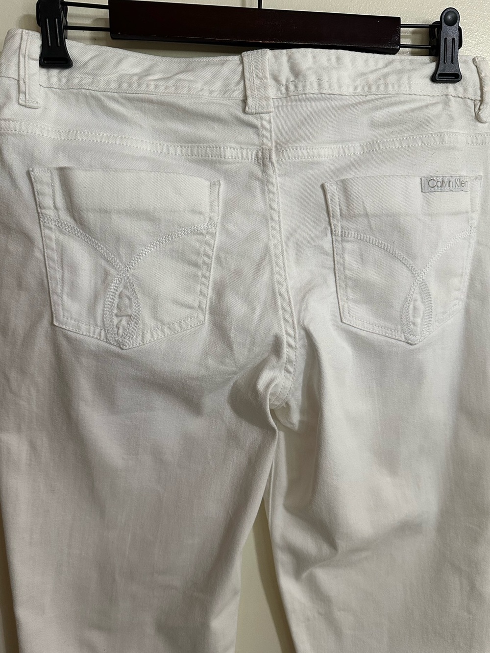 Calvin Klein Jeans Classic White Skinny Crop Women’s Jeans - Picture 7 of 9